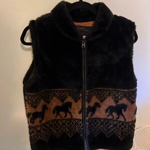 Faux fur vest